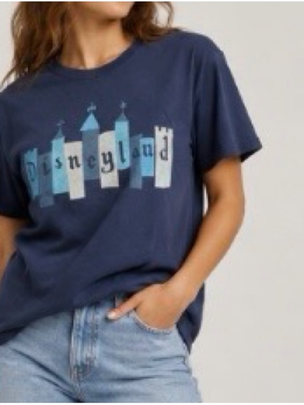 Disneyland Navy Blue Graphic T-Shirt